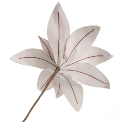 Pink Lily Flower Stem with Glitter Trim Christmas Flowers|