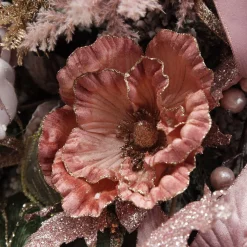 Pink Ombre Magnolia Flower Stem Christmas Flowers|