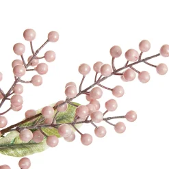 Pink Pearl Glitter Berry Spray Christmas Sprays|