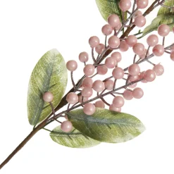 Pink Pearl Glitter Berry Spray Christmas Sprays|