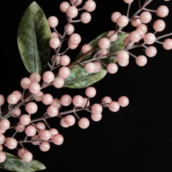 Pink Pearl Glitter Berry Spray Christmas Sprays|