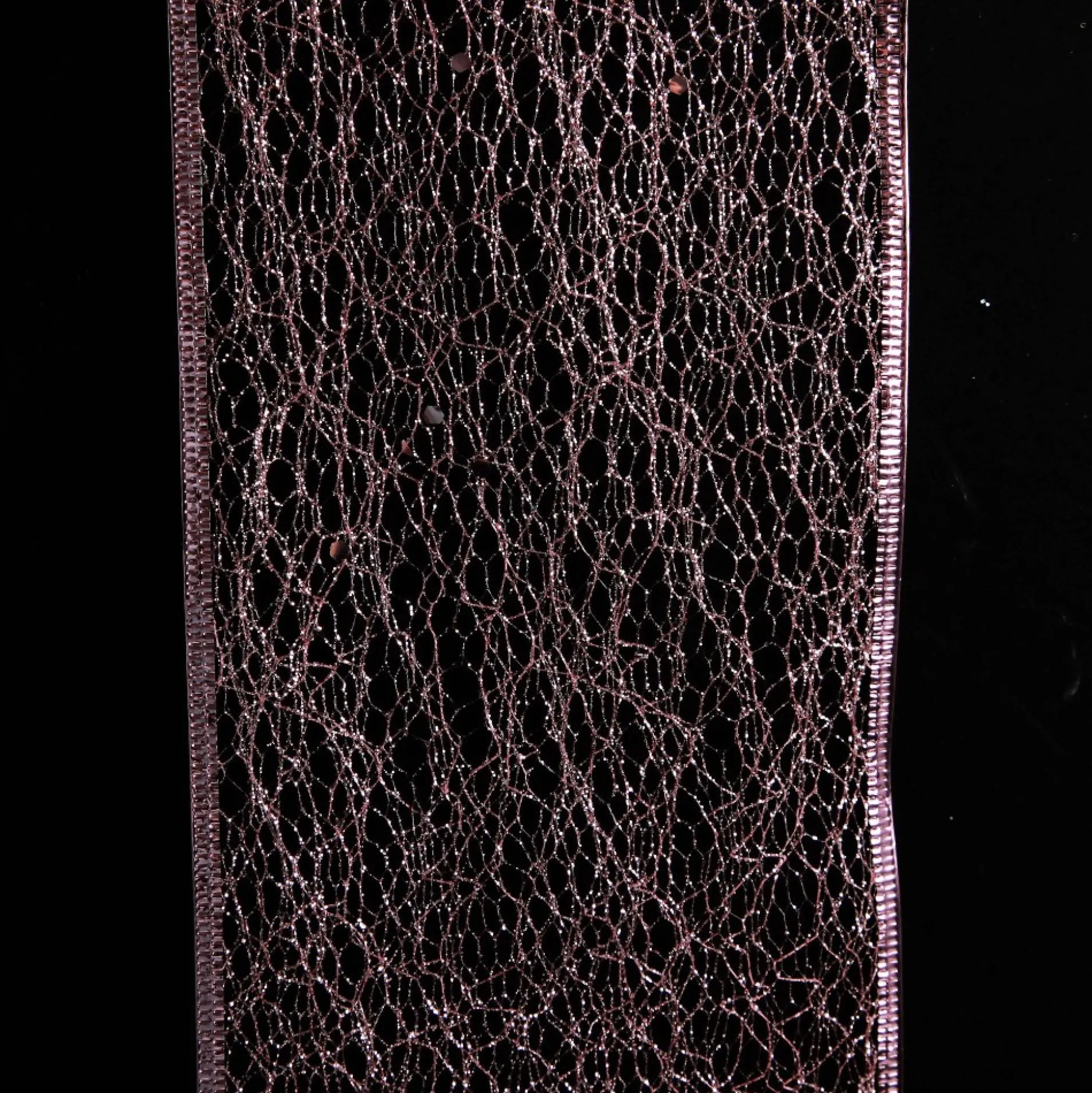 Pink Spider Mesh Wired Christmas Ribbon Garland Tree Garlands|