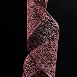 Pink Spider Mesh Wired Christmas Ribbon Garland Tree Garlands|