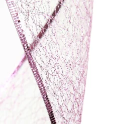 Pink Spider Mesh Wired Christmas Ribbon Garland Tree Garlands|