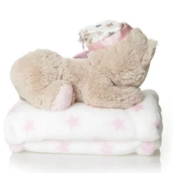 Pink Teddy with Blanket and Bauble Gift Pack Bauble Value Packs|