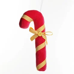 Pink Velvet Candy Cane Tree Decoration Christmas Tree Decorations|