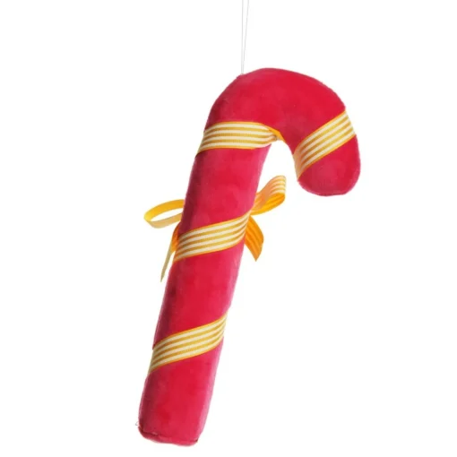Pink Velvet Candy Cane Tree Decoration Christmas Tree Decorations|