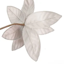 Pink Velvet Flower Stem with Silver Trim Christmas Flowers|