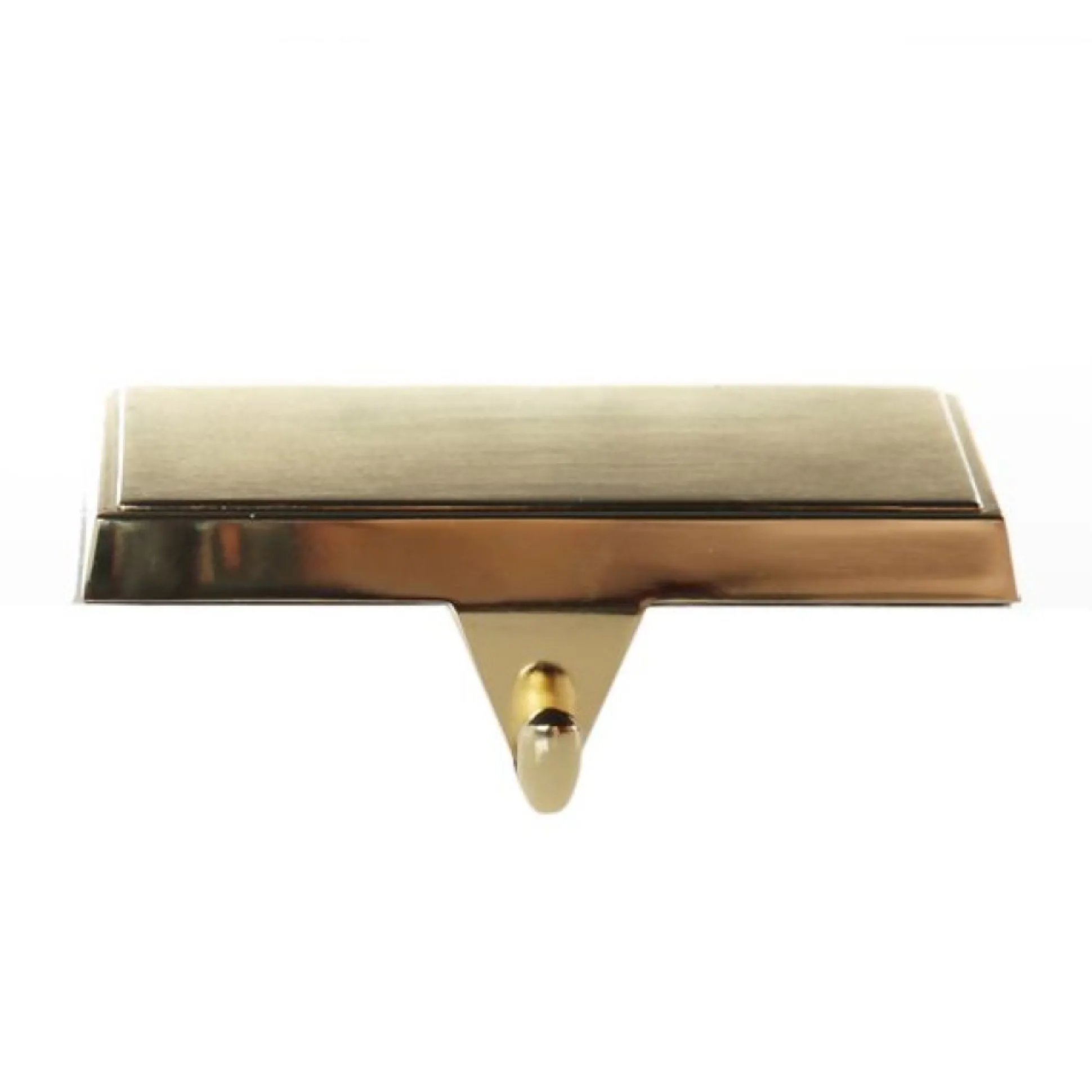 Plain Gold Christmas Stocking Hanger - Set of 2 Stocking Hangers|