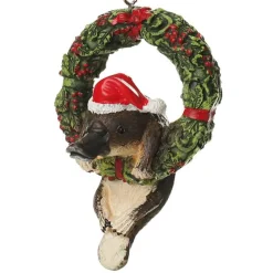Platypus in Wreath Australiana Christmas Tree Decoration Australian Tree Decorations|
