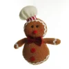 Plush Gingerbread with Chef Hat Tree Decoration Christmas Tree Decorations|
