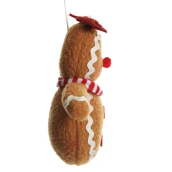 Plush Gingerbread with Red Bow Tree Decoration Christmas Tree Decorations|