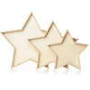 Plywood Craft Star Tray - Set of 3 Christmas Craft Supplies|