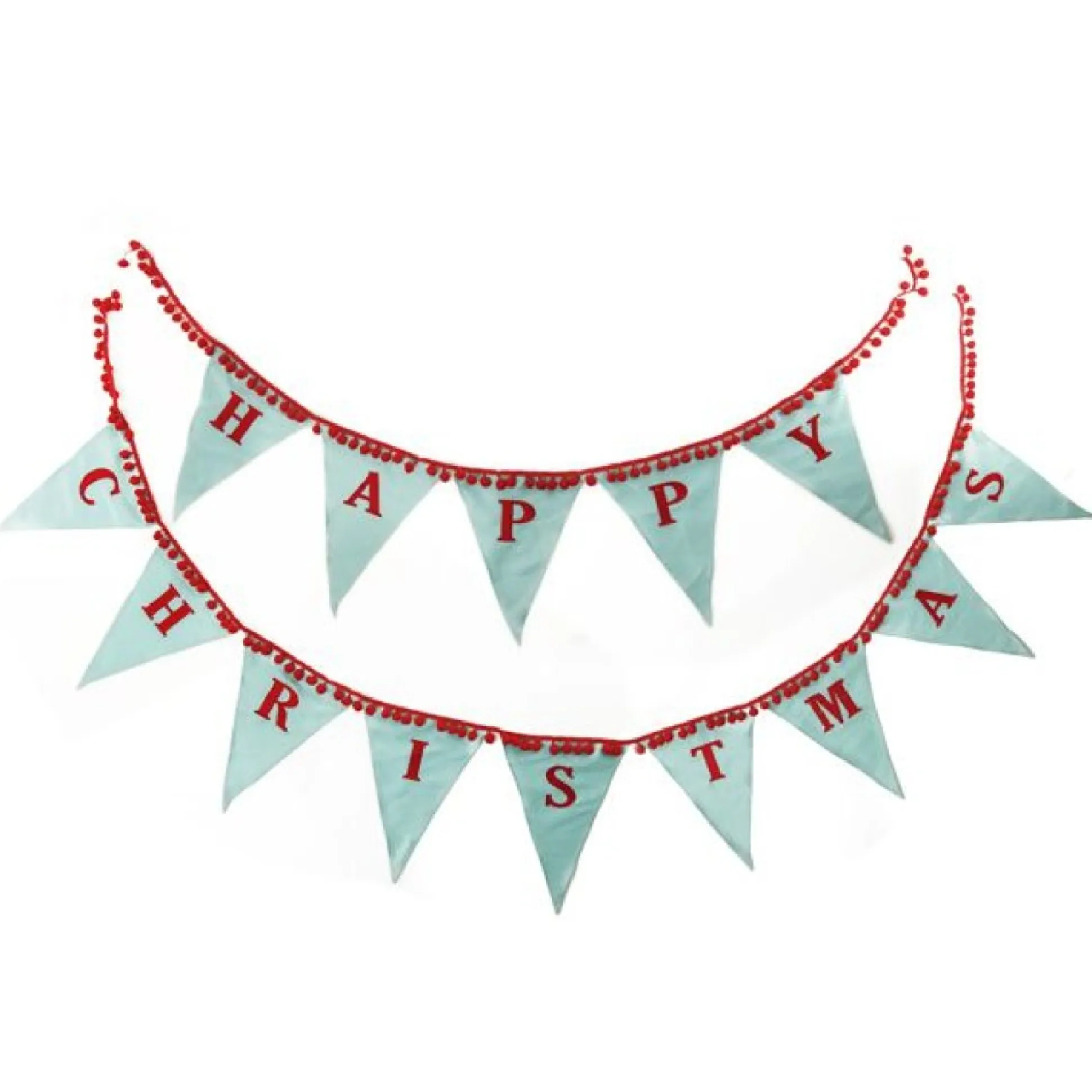 Pom Pom Christmas Bunting Tree Garlands|
