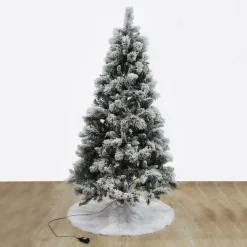 Pre-lit Snow Flocked Fir Christmas Tree Christmas Trees|