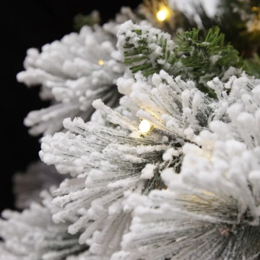 Pre-lit Snow Flocked Fir Christmas Tree Christmas Trees|