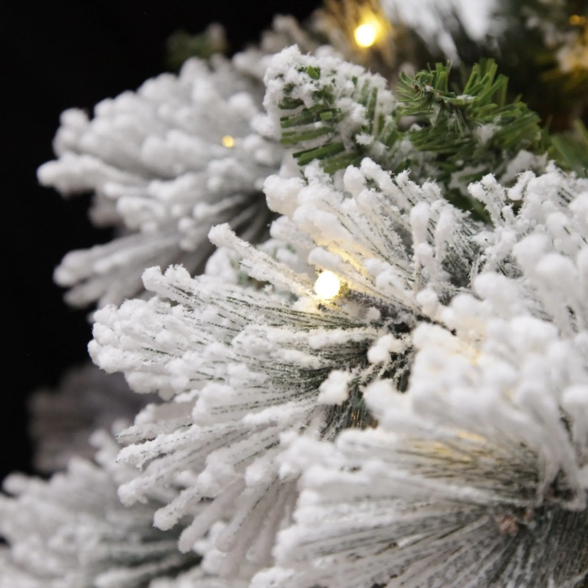Pre-lit Snow Flocked Fir Christmas Tree Christmas Trees|