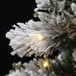 Pre-lit Snow Flocked Fir Christmas Tree Christmas Trees|