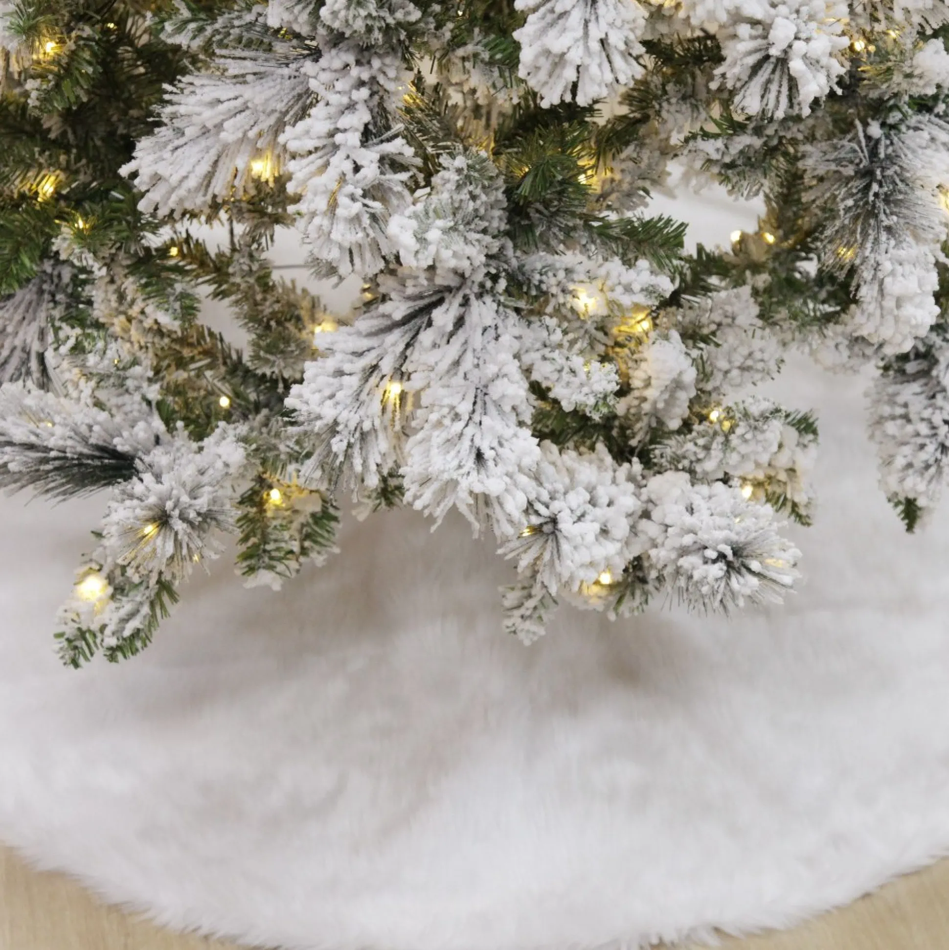 Pre-lit Snow Flocked Fir Christmas Tree Christmas Trees|