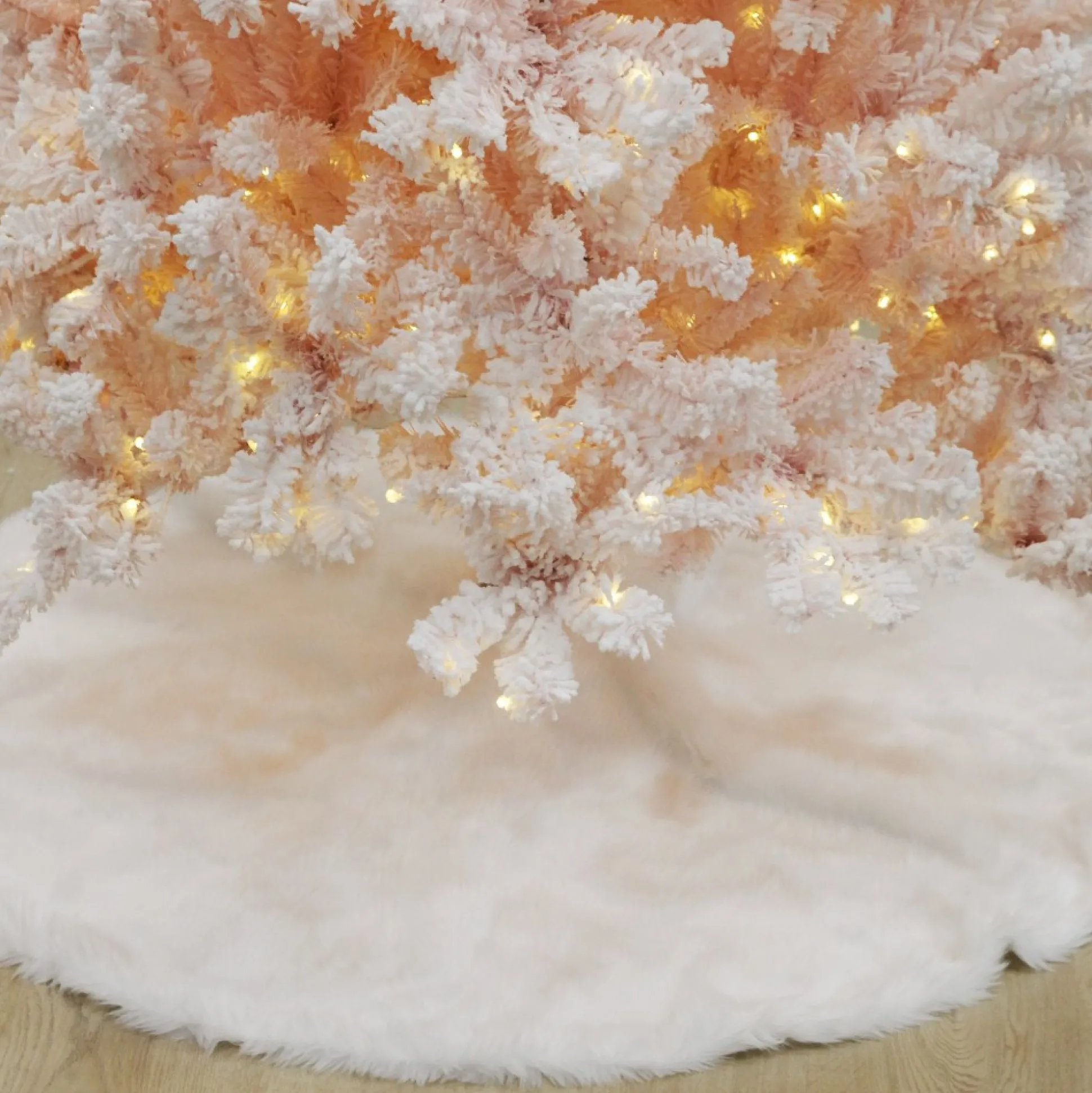 Pre-lit Snow Flocked Pink Fir Christmas Tree Christmas Trees|