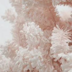 Pre-lit Snow Flocked Pink Fir Christmas Tree Christmas Trees|