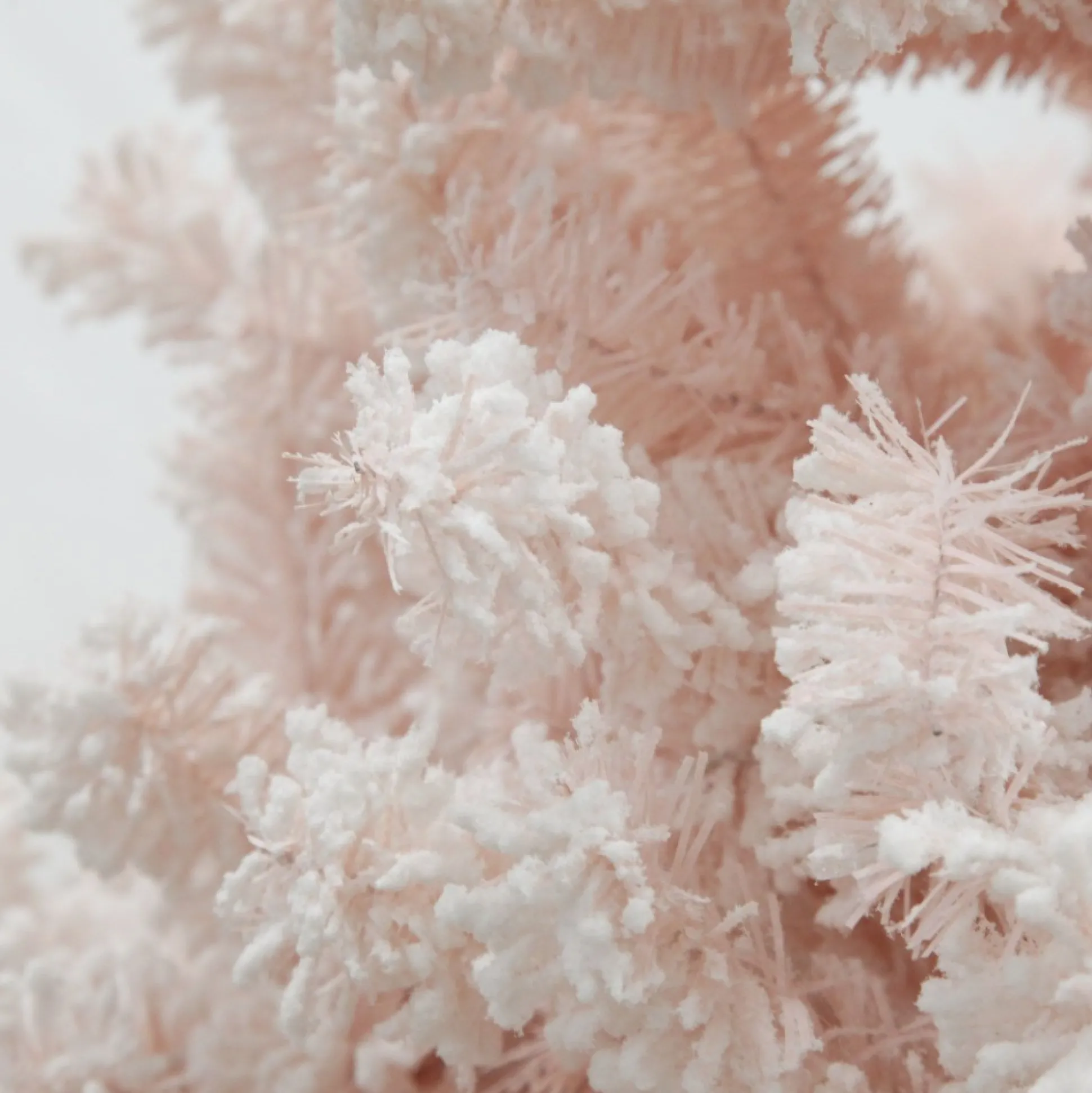 Pre-lit Snow Flocked Pink Fir Christmas Tree Christmas Trees|