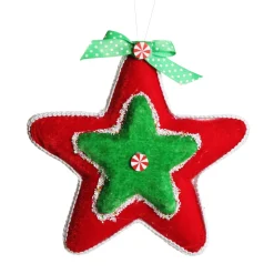 Red and Green Candy Star Christmas Decoration Christmas Tree Decorations|