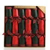 Red and Green Christmas Bon Bons with Tartan Ribbon Christmas Bon Bons|