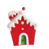Red and Green Velvet Christmas House Tree Decoration Christmas Tree Decorations|
