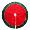 Red and Green Velvet Christmas Tree Skirt Christmas Tree Skirts|