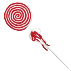 Red and White Felt Lollipop Christmas Pick Christmas Tree Picks|