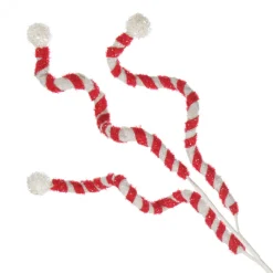 Red and White Whimsical Christmas Pick Christmas Tree Picks|