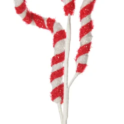 Red and White Whimsical Christmas Pick Christmas Tree Picks|