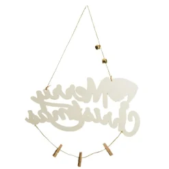 Red and White Wood Merry Christmas Word Plaque Diy Wreaths|