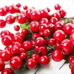 Red Berry Pick - Set of 2 Christmas Pick|