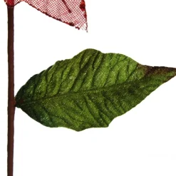 Red Burlap Sequin Flower Christmas Flowers|