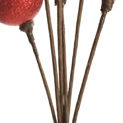 Red Christmas Bauble Cluster Pick Christmas Tree Picks|