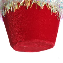 Red Cupcake with Frosting and Sprinkles Christmas Tree Decoration Christmas Tree Decorations|