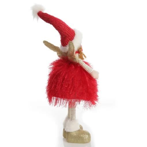 Red Dress Fabric Standing Angel Christmas Angels|