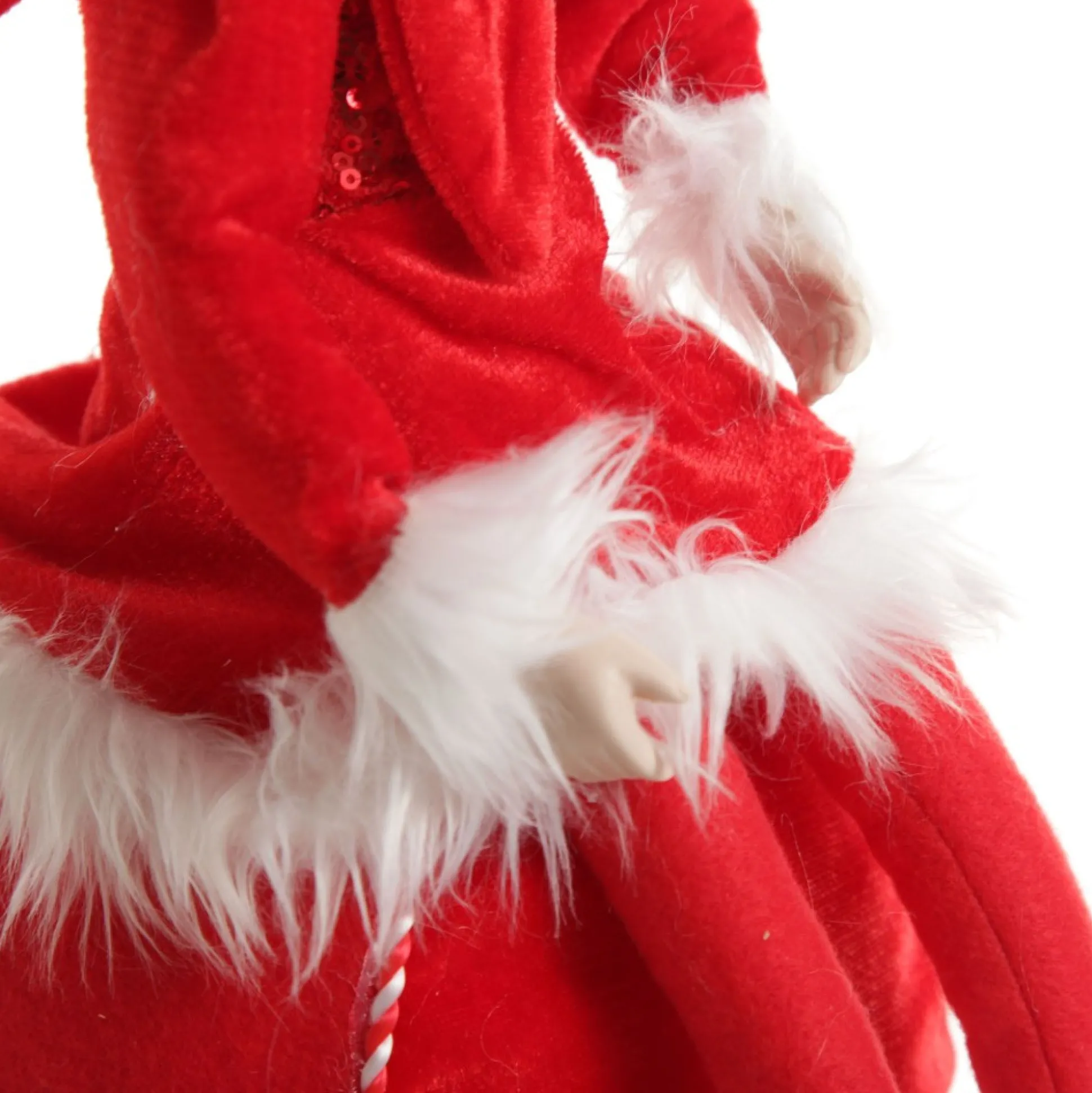 Red Elf on Bauble Christmas Ornament Christmas Elves And Fairies|