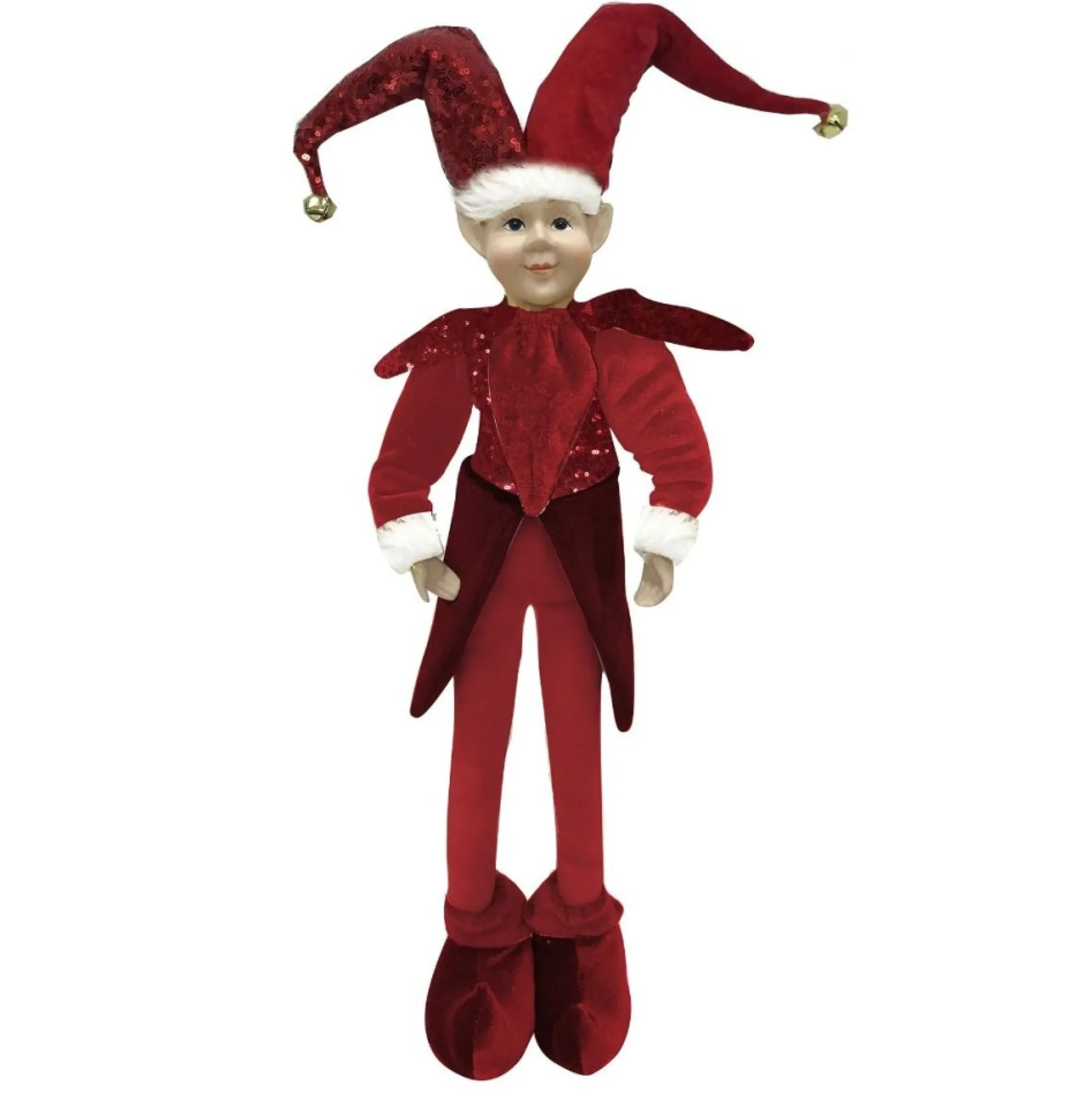 Red Elf Standing Christmas Ornament Christmas Elves And Fairies|