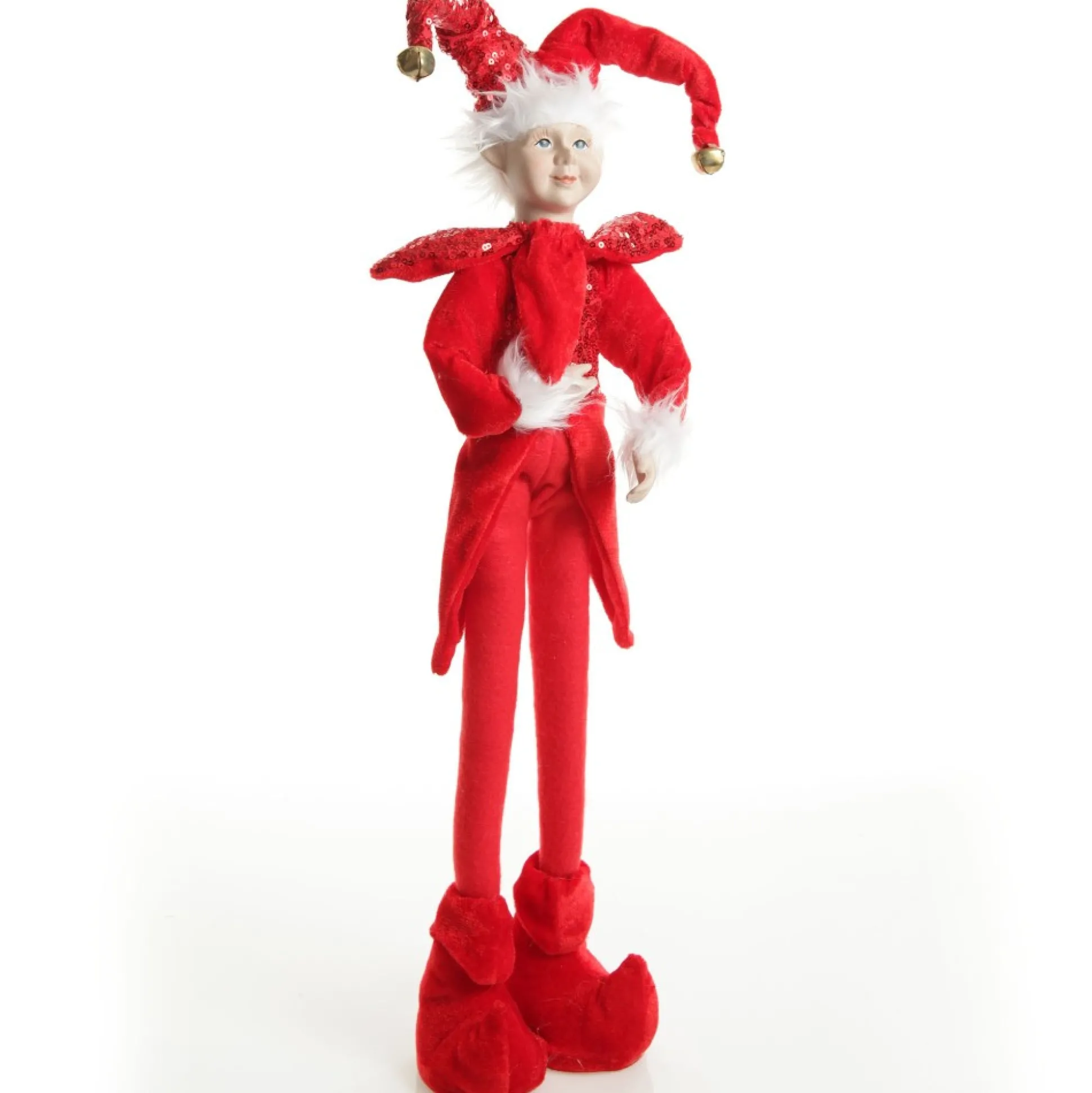Red Elf Standing Christmas Ornament Christmas Elves And Fairies|
