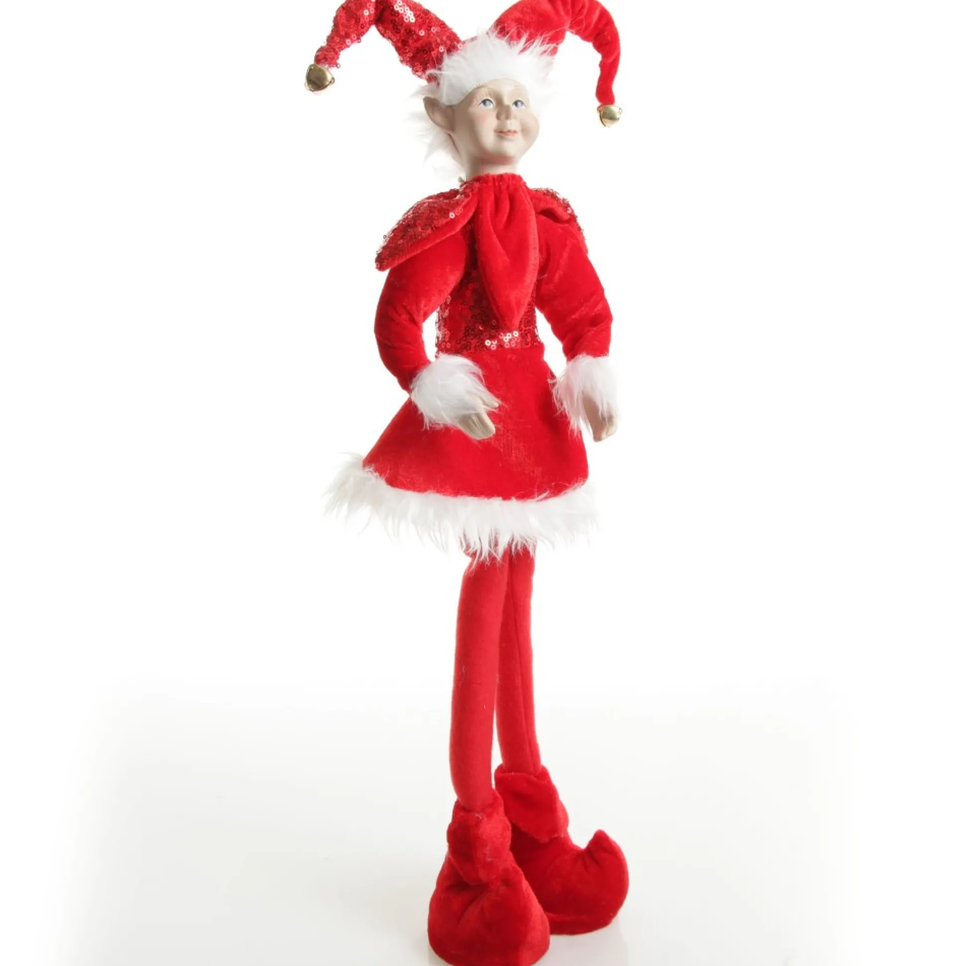 Red Elf Standing Christmas Ornament Christmas Elves And Fairies|