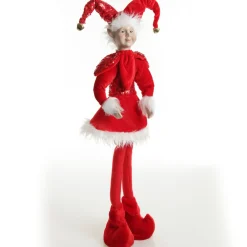 Red Elf Standing Christmas Ornament Christmas Elves And Fairies|