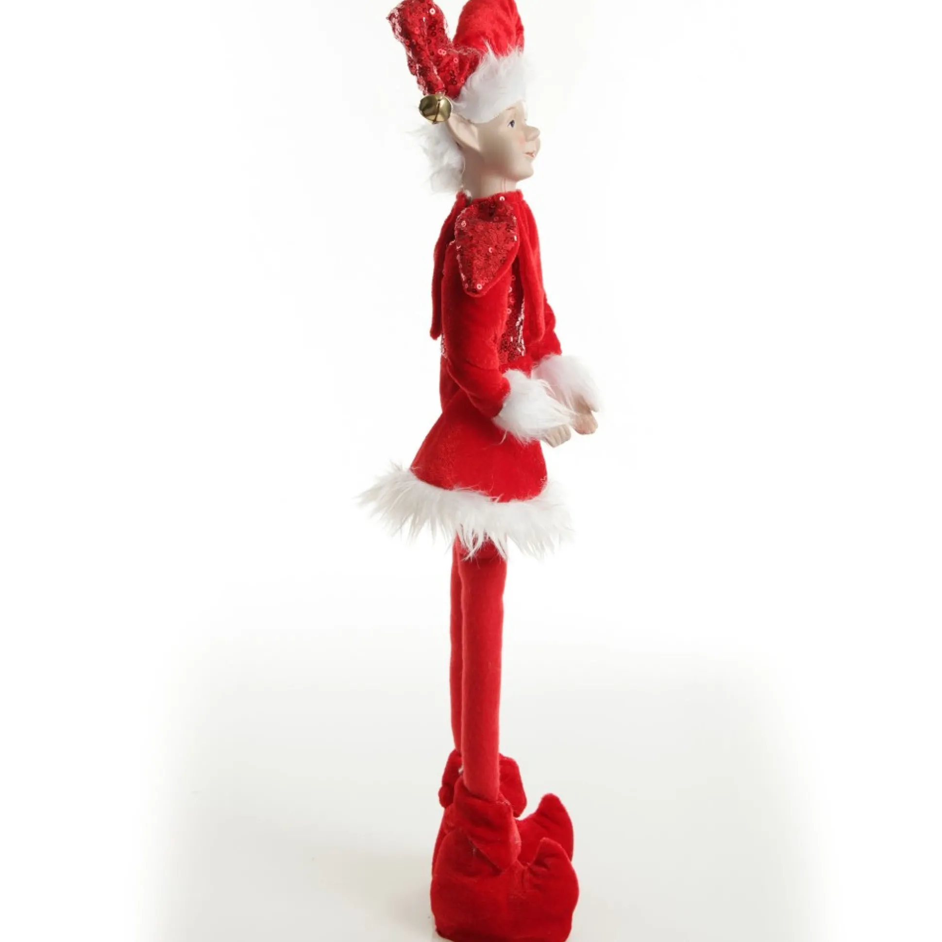 Red Elf Standing Christmas Ornament Christmas Elves And Fairies|