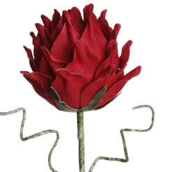 Red Ginger Lily Flower Stem Christmas Flowers|