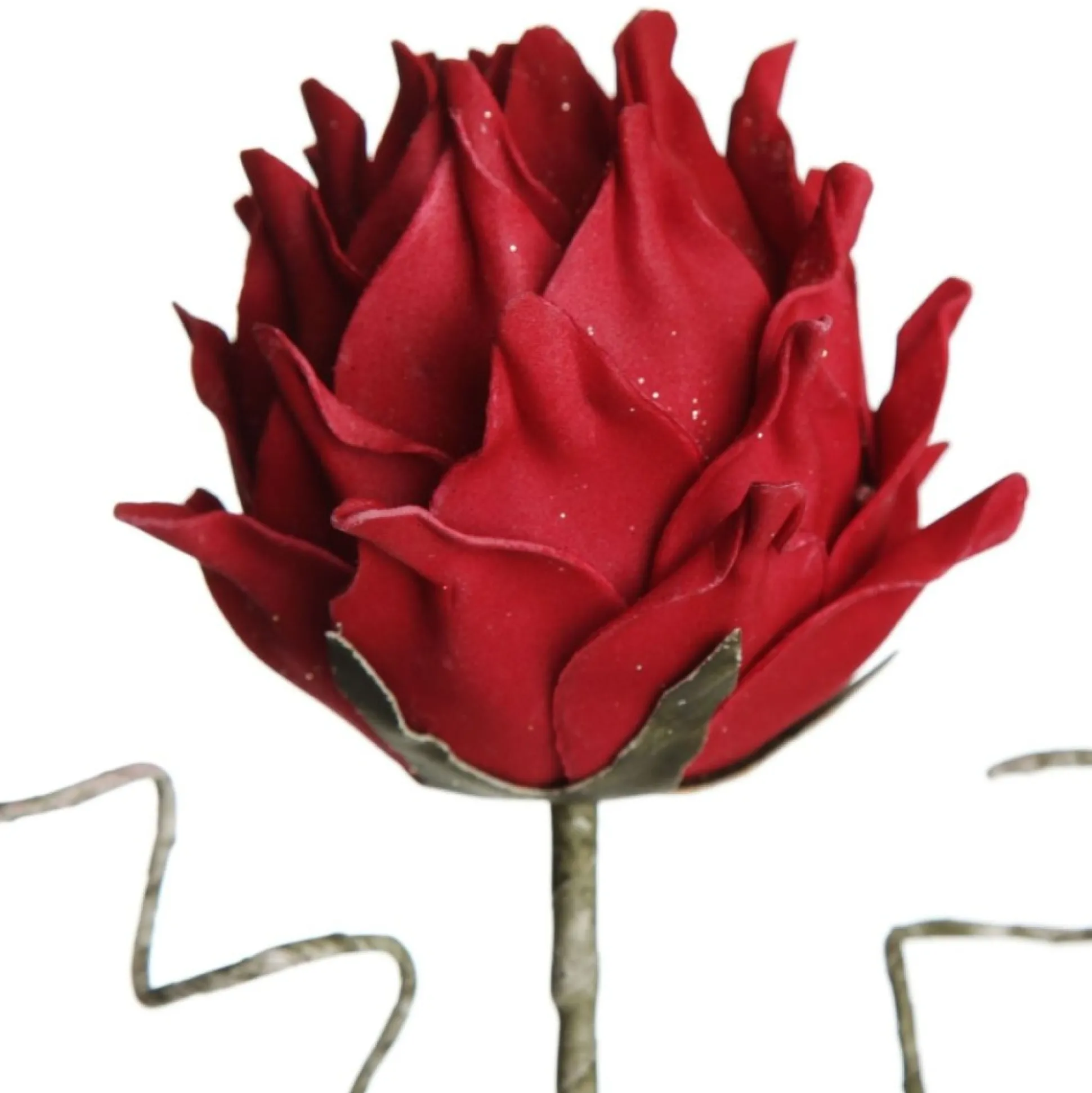 Red Ginger Lily Flower Stem Christmas Flowers|