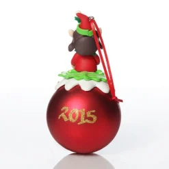 Red Girl Elf Christmas Character Bauble Personalised Baubles|