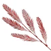 Red Glitter Feather Spray Christmas Sprays|