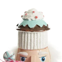 Red Jacket Peppermint Candy Wooden Nutcracker - Extra Large Christmas Nutcrackers|